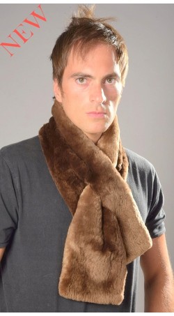Beaver fur scarf - Dark brown